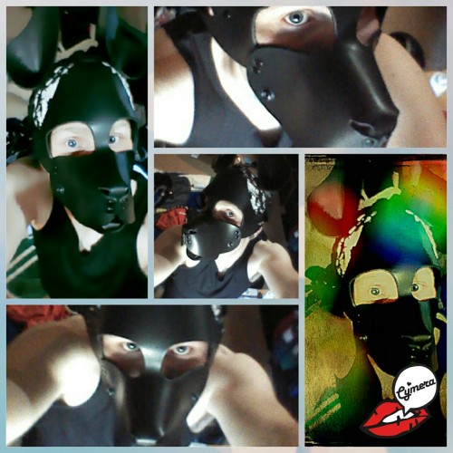 Pound and slam me! Choke and ram me! This sick lil pup finally got his puppy gear!