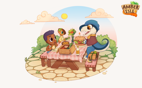 ambertailgames: Celebrating birthdays in Amber Isle: BIRTHDAY BURGER!  Keep reading