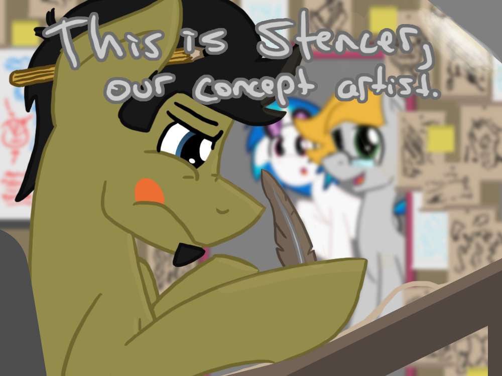 askshramper:  Introducing the main staff:Concept Artist: StencerLead Programmer: