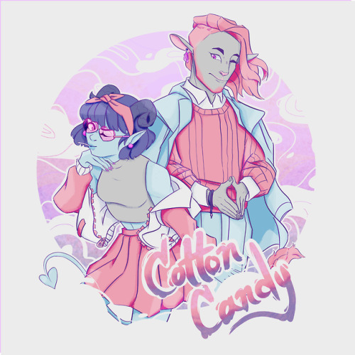 Cotton Candy Clerics!I was thinking about how complimentary their colours are and how fun it’d be to