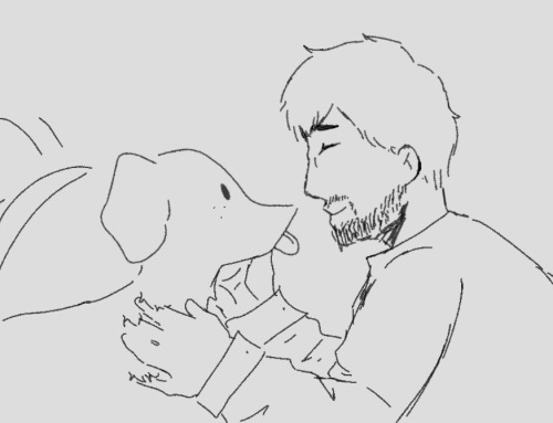 Can I Have Mateo Being With A Dog Presumably At The Clinic 