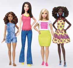 micdotcom:  Barbie just got an awesome body-positive makeover For more than 50 years, Barbie has been an icon of fashion and beauty — and body type. Now, Mattel is doing something to forever change what Barbie can actually look like. It’s introducing