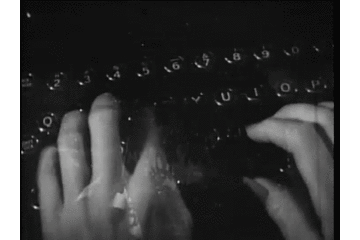 Fast typing. 1940. GIF Internet Archive
