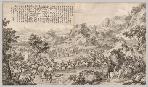 Attacking the Camp at Gatan Ola: from Battle Scenes of the Quelling of Rebellions in the Western Reg