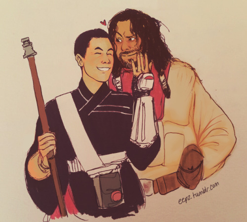 eepz:FINALLY saw Rogue One and so here is a lil celebratory doodle! Obvs. these two were one of my f