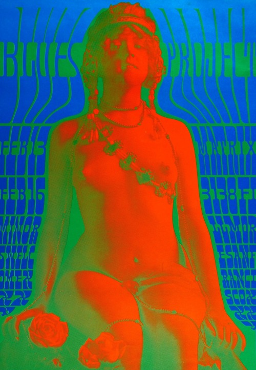 meredithhunnter-blog:Victor Moscoso. Blues Project at the Matrix (Neon Rose poster art), San Francis