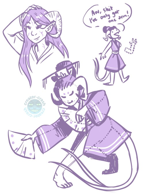  Finished some Oriana sketches before remembering that she’s an amputee - whoops! 