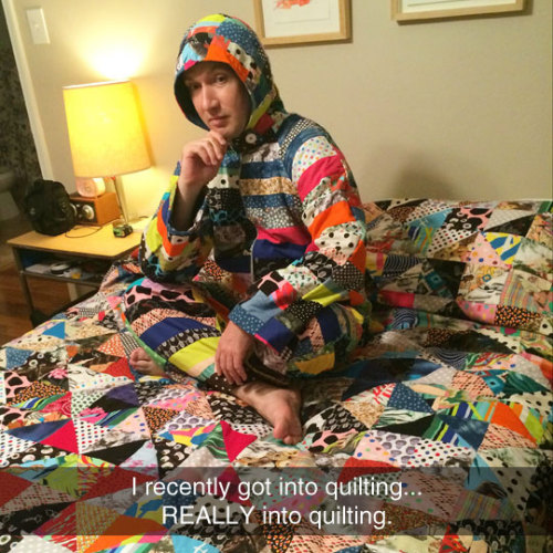 advice-animal:  Warning: Quilting Is The Gateway Into Harder Textileshttp://advice-animal.tumblr.com/ 