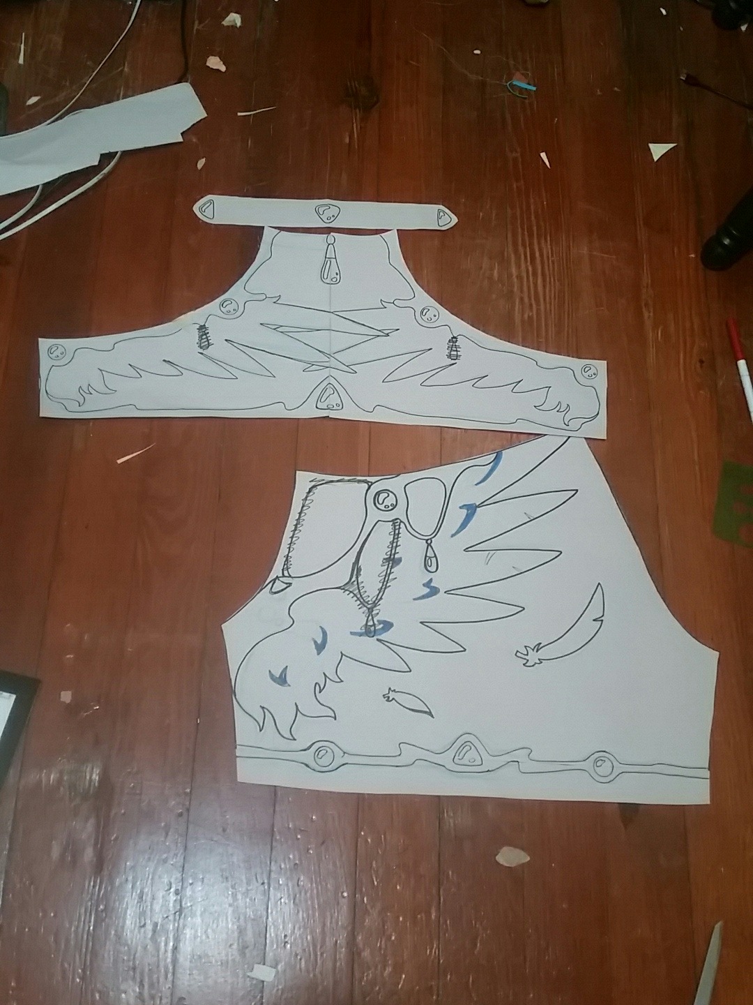 havinghorns:Designing out some other underwear ideas, and drafting the wings tonight!