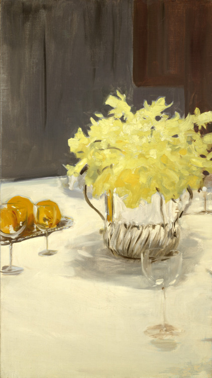 Still Life with DaffodilsJohn Singer Sargent, 1890, oil on canvas, 81.28 x 45.72 cm.