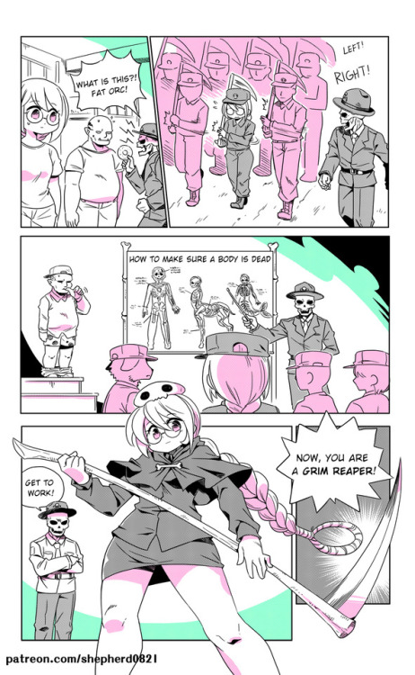  Modern MoGal #15~17  - How to be a death  ／／／／／／／／／／Supporting me for more comics! ▲ https://www.patreon.com/shepherd0821You can buy my past reward and comics on Gumroad:▲ https://gumroad.com/shepherd0821#