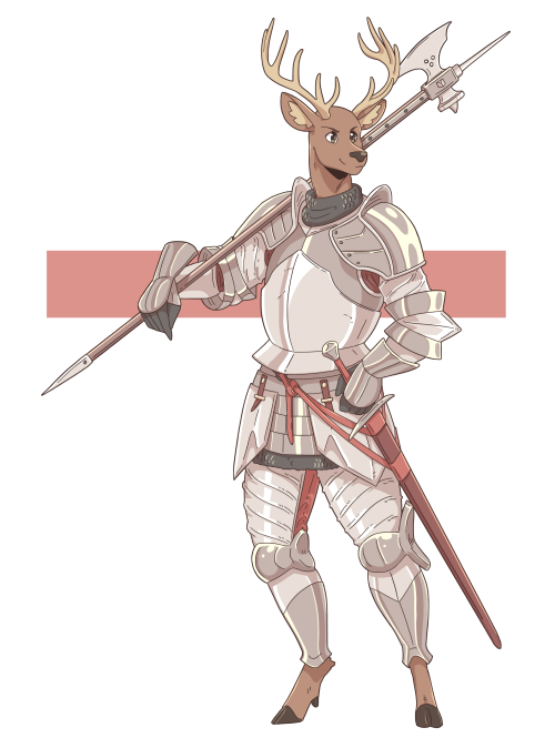 Stag knight(Commissioned by @blunderbred!)[Twitter]