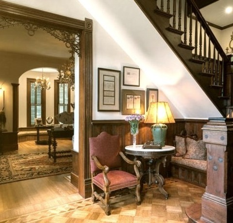 Traditional Entry - Foyer White Walls, A Medium Wood Front Door, And A Large, Attractive Foyer Are Featured