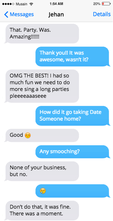 There’s nothing like bad taste in musicals to kill a budding romance.