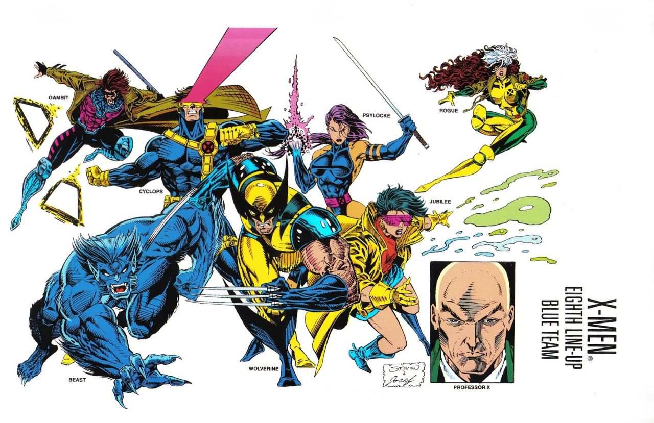 ungoliantschilde:  the X-Men Line-Ups (from the Marvel Universe Handbook) the First