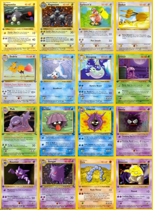  First appearances of the original 151 in the Pokémon TCG ~ ★/☆ 