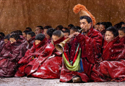 awkwardsituationist:  chan kwok hung (in photos almost reminiscent of a norman rockwell painting) documents the life of buddhist monks in myanmar and china.  