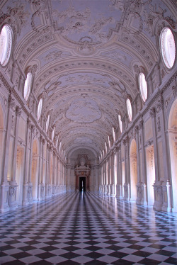 visitheworld:  La Galleria Grande at Palace of Venaria in Piedmont, Italy (by kizeme). 