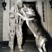 chelsamander:Lon Chaney Jr and his dog &lsquo;Moose&rsquo; 