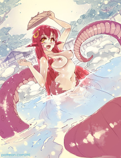 xtilxtil:Miia in the hot springs! from Patrons Pick January - you can nominate and vote on what i will draw by supporting me on patreon