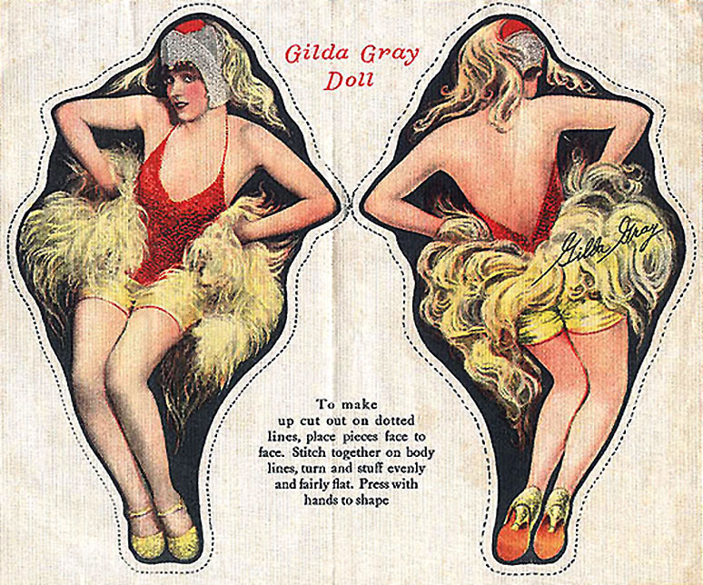 Gilda Gray      (aka. Marinna Michalska) An unusual bit of Burlesque ephemera: