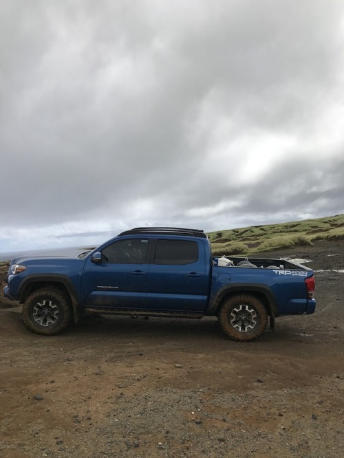 The Tacoma got to play in the mud on the way to green sands south point Hawaii. A lot of roads to ch