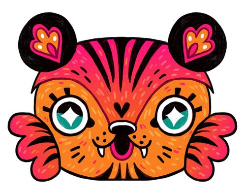 A tiger I made for my recent convention boothing adventures.If you’re going to Kansas City Com