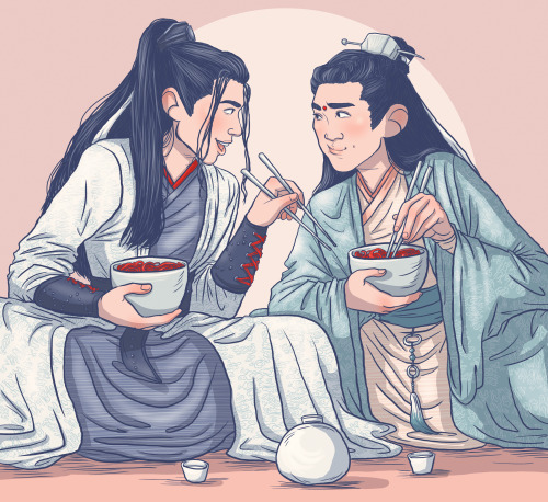 littlesmartart: au where wwx and jgy are the husbands of the twin jades of lan, because I think they