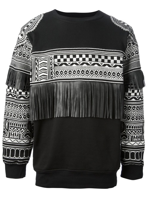 blockbfashion:U-Kwon Shirt: KTZ Tattoo Embroidered Sweatshirt - $572 USD 