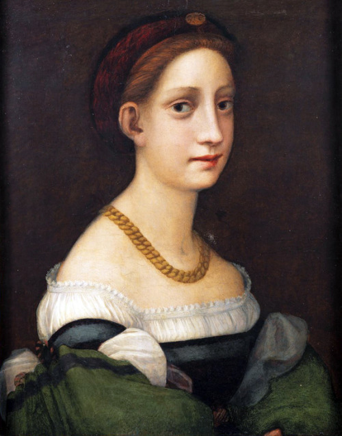 Portrait of a woman by a follower of Pontormo, c. early 16th century