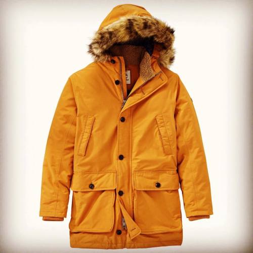 Today&rsquo;s cold front brought to you by the @timberland DryVent Scar Ridge Parka in #menswear