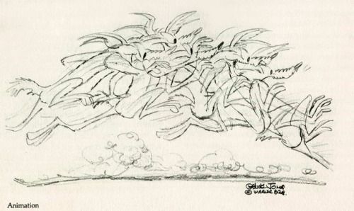 talesfromweirdland:Production art for various Looney Tunes cartoons by animation legend, Chuck Jones