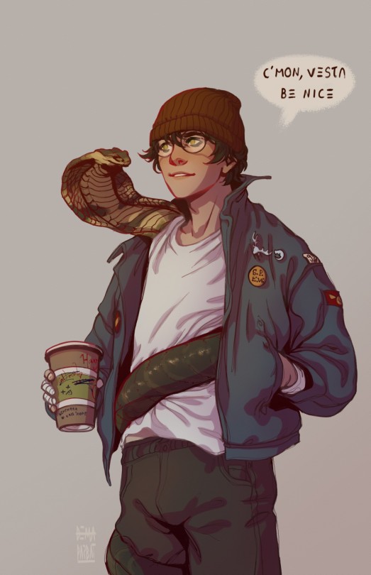Taking A Walk With Your Familiar And She Just Won't Stop Making Fun Of People.
