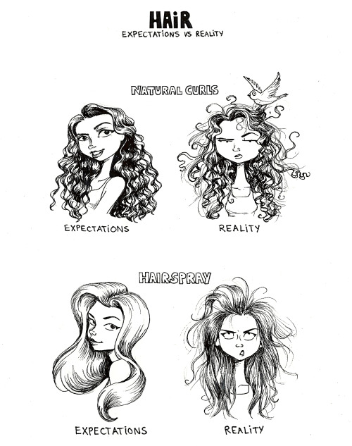 Cassandra Comics — my hair and i have a very complicated relationship...