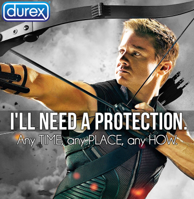 fuckyesdeadpool:  letmartyhandlethis:  I have too much free time on my hands and too many hilarious posts (X) on the dash. Heroes condom commercials and a bonus:  Click on the pics to see better.  