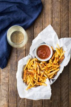 foodiebliss:  Baked French Fries with Curried