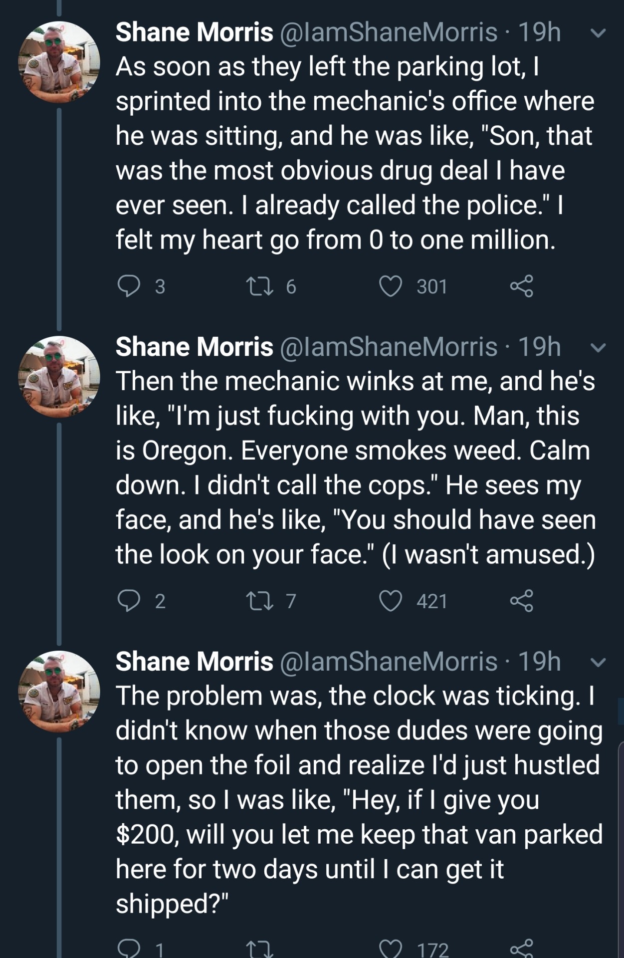 johnbrowndidnothingwrong:  lala-the-rebel:  catchymemes:    Holy fuck-  https://medium.com/@IamShaneMorris/i-lied-i-made-the-whole-thing-up-now-im-in-huge-trouble-e59da5831105