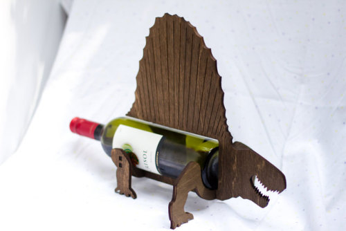 sosuperawesome:Wine-O-Saurs and Wine-o-Ceros, by Pete Betcher on Etsy