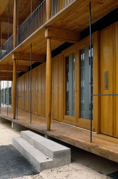 subtilitas:  Herzog & de Mueron - Apartment building along a party wall, Basel 1988. Photos © Margherita Spiluttini. 