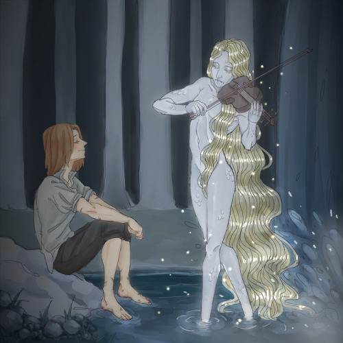 shhheep:The Strömkarlen, a water spirit and an exceptionally talented fiddler: the sounds of forest,
