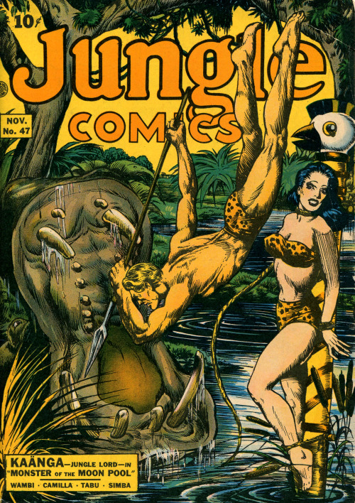 Rafael Astarita: Kaänga - Jungle Lord Jungle Comics #47, Nov 1943.