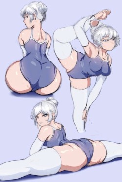 naughty-rwby-hentai:  ❄️ Ballerina Weiss