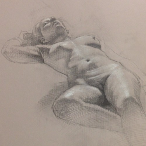 lanangon:  stephencefalo: From #figure #drawing class tonight. #sketch #figure #realism #cefalo #pencil #graphite