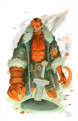 comicblah:  Hellboy by Paolo Rivera