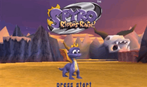 twosidedviolet:  naotoacedetectiveshirogane:  halfbreedz:  Spyro the Dragon, Playstation (1998-2000)  My childhood right there.  I have all three in an exclusive one packI love it
