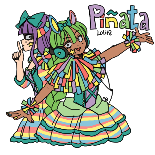 Piñata Sistersleft: Papaya Fiesta -bull piñata right: Lima Fiesta - donkey piñata