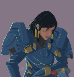 2dshepard:  Kor…I mean Pharah  *staring