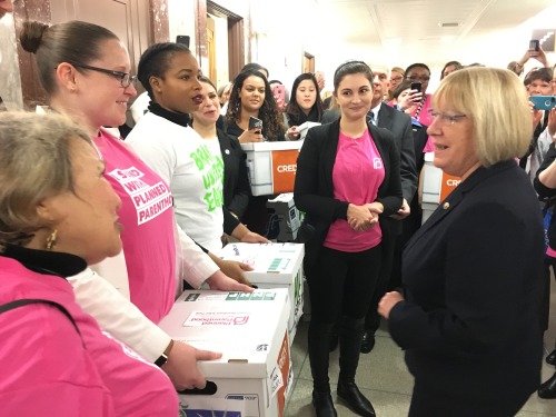 This morning, we delivered upwards of half a million signatures to Senator Patty Murray in oppo
