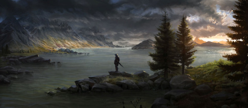 cinemagorgeous:  Tributes to the beautiful world of SKYRIM by artist Michal Kus. 