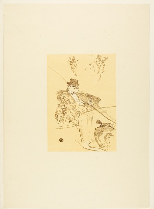 Good Morning Mr. Robin, Henri de Toulouse-Lautrec, 1898, Art Institute of Chicago: Prints and Drawin